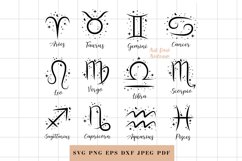 Stars SVG bundle, Zodiac Signs, Celestial svg, Horoscope svg Product Image 8