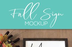 Fall Wood Sign Mockup Product Image 2