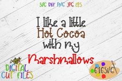 Hot Cocoa and Marshmallows SVG, DXF, Ai, PNG Product Image 1