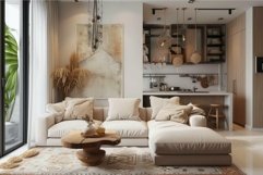 Modern cozy living room interior with natural light Product Image 1