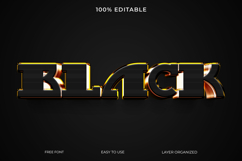 Shiny Black Text Effect Product Image 1