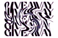 Distorted Giveaway Typography Design Product Image 1