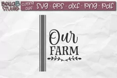 Our Farm SVG File, Grain Sack Stripe Svg, Farmhouse SVG Product Image 2