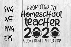 Promoted to Homeschool Teacher 2020 SVG design Product Image 1
