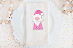 Three Pink Hand-drawn Gnomes with Leopard and Plaid Prints Product Image 4