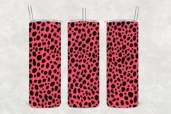Passion Pink Leopard Pattern Tumbler Sublimation Product Image 1