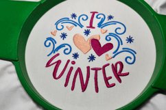 I Love Winter - Holidays Machine Embroidery Product Image 3