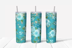 Spring sublimation design. Skinny tumbler wrap design. Product Image 4
