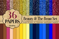 SALE OFF 432 Glitter Digital Paper, Princess Kid Party Paper Product Image 3