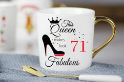 Birthday Svg, 71 Birthday svg, happy birthday cricut file. T Product Image 2