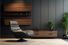 Modern elegant dark living room interior Product Image 1