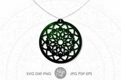 Earrings SVG, mandala earrings SVG, mandala SVG Product Image 5