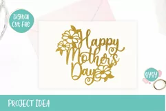Mother's Day SVG | Happy Mother's Day Cake Topper SVG Product Image 4