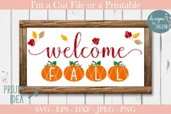 Welcome Fall SVG, PNG, DXF, EPS, JPEG Product Image 2