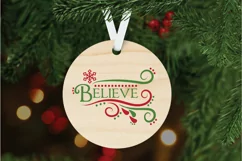 Believe SVG Cut File - Christmas SVG File Product Image 5