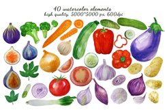 Watercolor vegetables Product Image 2