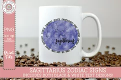 Sagittarius Zodiac Sign with Personality Traits Sublimation Product Image 3