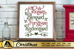 Christian Quote SVG PNG EPS DXF Christian SVG Christmas Sign Product Image 1