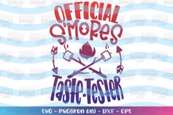 Camping svg Official s'mores taste tester svg Product Image 1