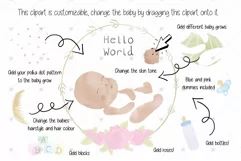 Mum And Baby, Watercolour, Pregnancy, Baby, Child, Mother, Product Image 2