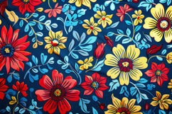 Colorful Flowers Background Wallpaper Product Image 1