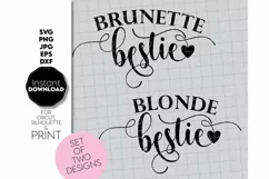 bestie SVG, Big Sister SVG, Best Friends SVG, Friendship Svg Product Image 2
