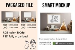 Wooden Frame Smart Mockup PSD &amp; JPG Template Graphic Product Image 2