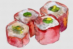 Sushi set Felix watercolor png Product Image 2