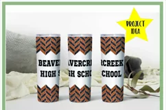 Orange & Black School Spirit Senior 2021 Skinny Tumbler Sub Product Image 2