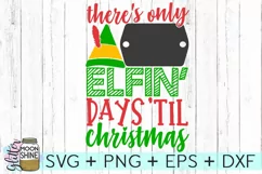 Elfin Days Christmas Countdown SVG DXF PNG EPS Cutting Files Product Image 1