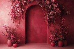 Floral Background Design, Flowers Mock Up Background Product Image 1