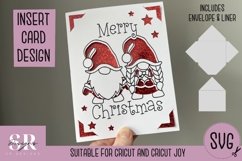 Christmas insert card design| Paper cutting | Cricut Joy svg Product Image 1