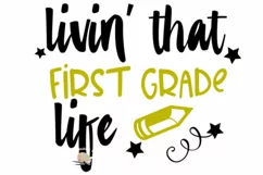 First grade life svg, 1st grade shirt svg, 1st grade teacher Product Image 2