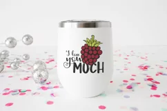 I Love You Berry Much SVG | I Love you SVG Product Image 2
