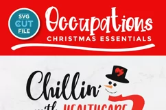 Healthcare worker Christmas svg, a health care worker svg Product Image 3