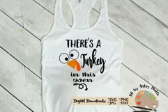 Turkey in this oven svg cut file, Maternity Thanksgiving svg Product Image 1