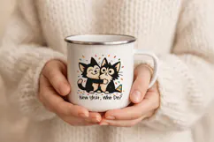 Cute & Funny Cat Clipart, Sublimation PNG. Product Image 2