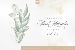 Floral Watercolor Bouquet Vol43 Product Image 1