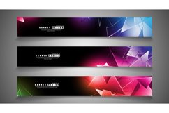 banner collection. abstract background with luminous Product Image 1