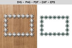 Flower Frame Paper Template Design Product Image 1