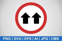 Vector Give Way Icon Product Image 1