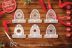 Papercut Mandala Happy Easter Eggs Set Product Image 4