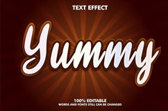 3D Editable Text Effect - Yummy Effect Product Image 1