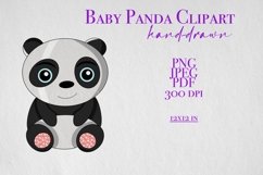 Baby Panda Illustration, Baby Panda Clipart Product Image 1