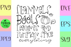 Flannels boots leggings and pumpkin spice svg, fall svg, Product Image 2