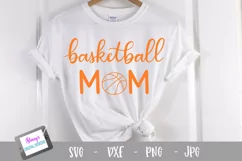 Basketball mom SVG | Handlettered Sports mom SVG file Product Image 1