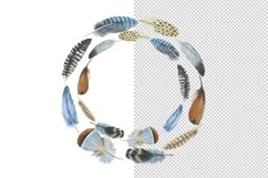 Watercolor Flower Wreath PNG set Product Image 6