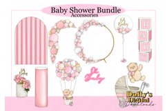 Baby Shower Character Mega Bundle and Backgrounds PNG Product Image 7