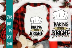 Baking Spirits Bright Funny Christmas SVG Product Image 1