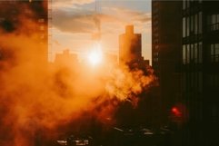 Radiant Big city sunset. Generate Ai Product Image 1